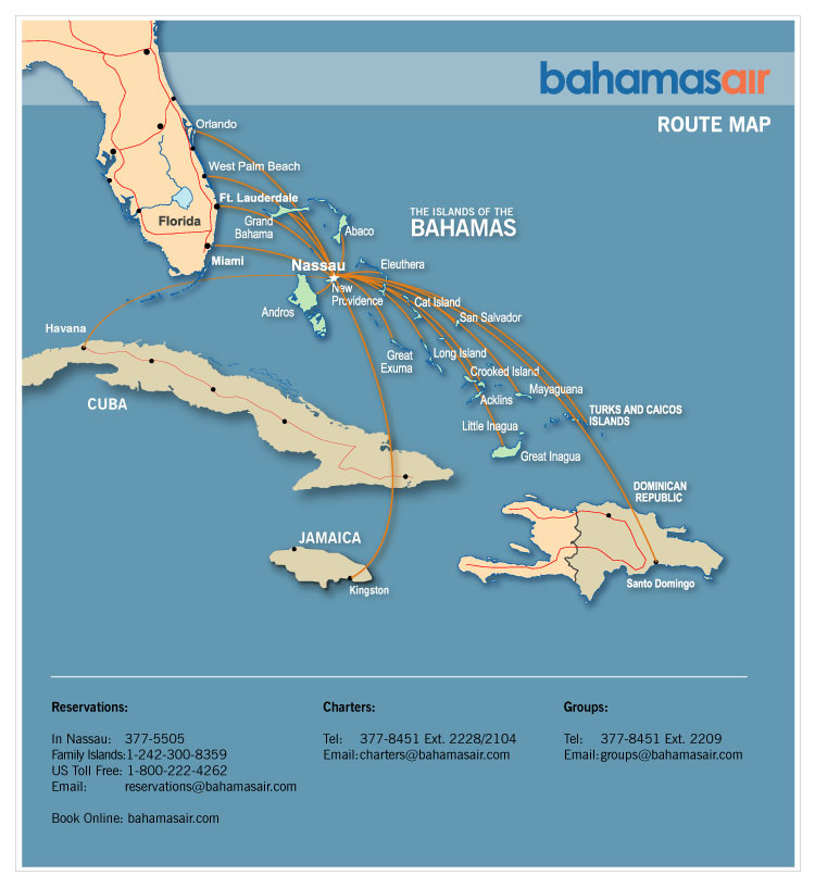 airline to bahamas