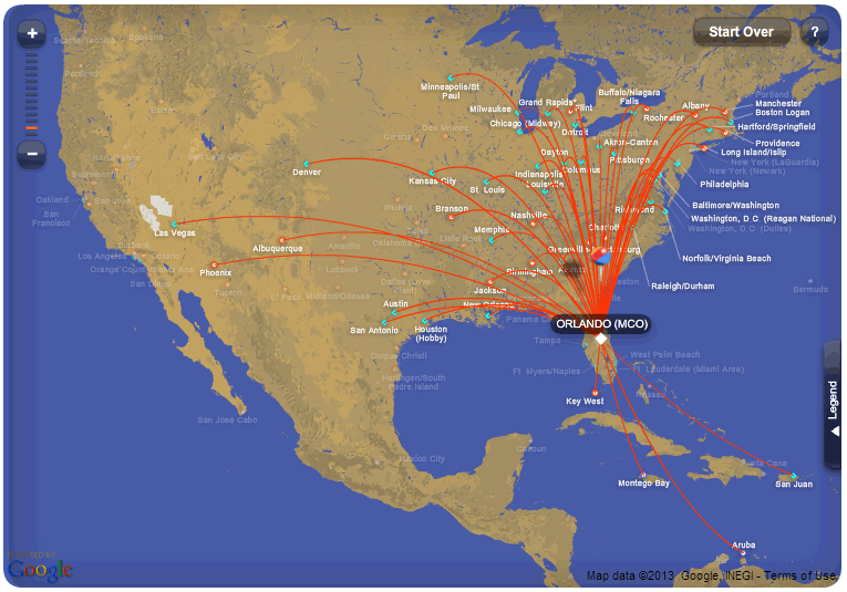 southwest airlines airport map