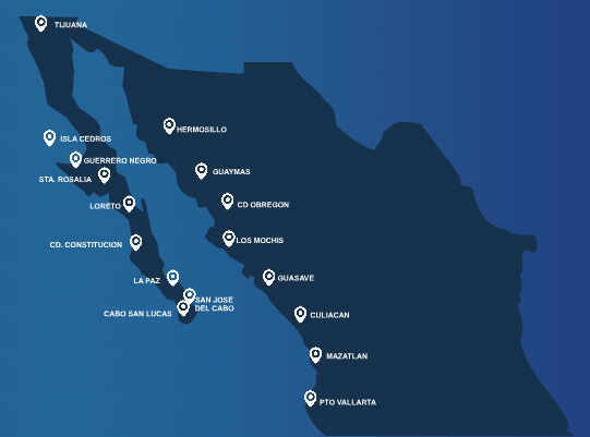 Aero Calafia route map