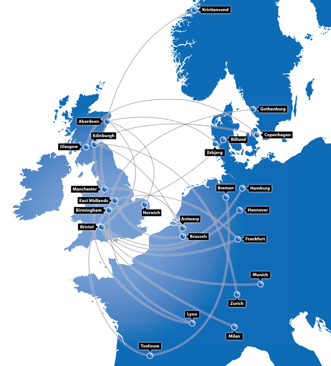 Bmi Regional Route Map