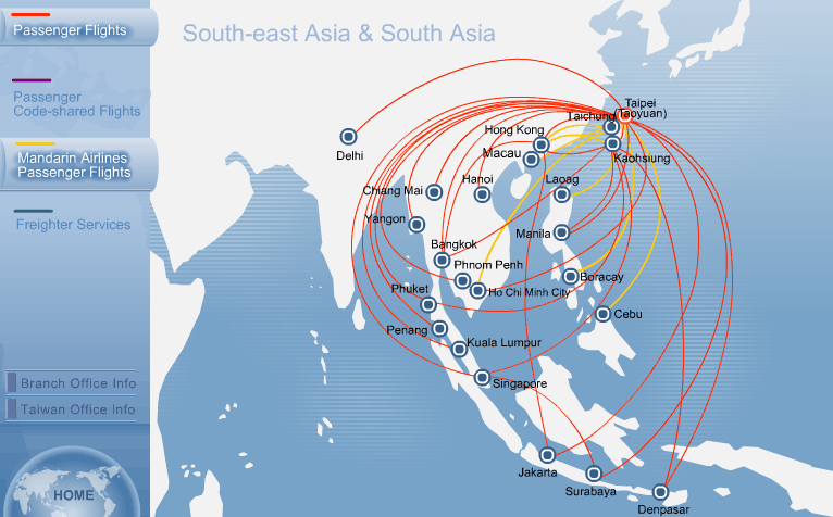 Routes to Southeast Asia