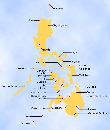 Pal Airlines Route Map Philippine Airlines Route Map - Domestic Routes