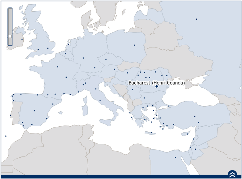 TAROM route map