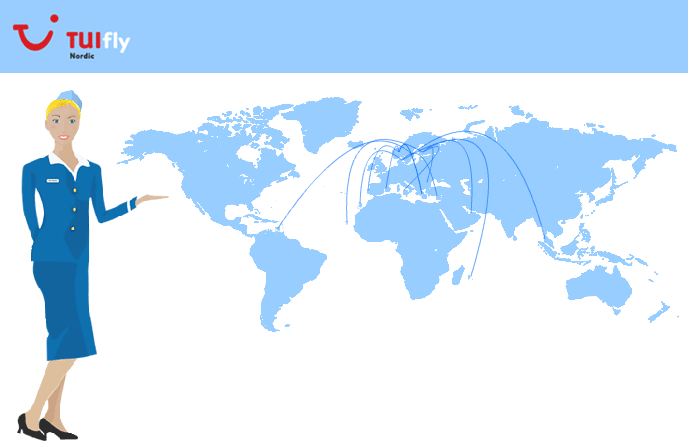 Tui Fly Route Map Tuifly Nordic Route Map