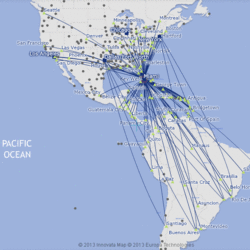 Routes to South America