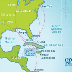 Cayman Airways route maps